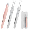 Picture of WSYUB Blackhead Remover Tweezers,Ingrown Hair Tweezers, Precision Blackhead Pimple Extractor, Cell Clips Tweezers, Tweezers for Women Facial Hair