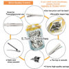 Picture of 100Pcs Alligator Metal Hair Clips for Bow Making, Large Plain DIY Craft Clips Supplies (5.7cm/2.24)