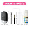 Picture of Buqikma Lash Shampoo for Lash Extensions, Mini Lash Fan 2.11Floz Rich Foam Eyelash Shampoo 50 Pcs Eyelash Brush and Rinse Bottle for Eyelash Wash Remover Lash Extension Cleanser for Home Use (Black)