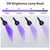 Picture of UV Light Gooseneck UV Lamp for Nails 365+395nm 3w Black Light LED UV Nail Lamp with Clamp for Gel Nails Ultraviolet Curing UV Nail Lamp 5v USB Input UV Light with 4 Levels Dimming
