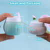 Picture of Travel Containers for Toiletries, GLAMFIELDS TSA Approved 2Pcs 1.7oz+3Pcs 1oz Travel Size Silicone Jars BPA Free, Leak-proof Travel Essentials with Lid for Cosmetic Face Hand Body Cream Green(5Pack)