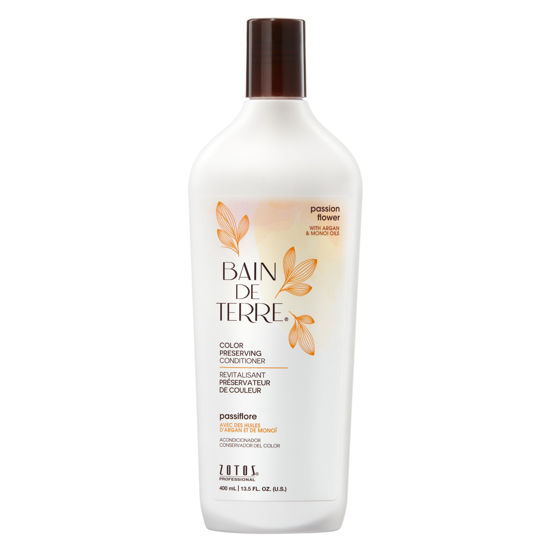 Picture of Bain de Terre Passion Flower Color Preserving Conditioner, Luxurious Hydration for Vibrant Color & Protection from Fading, with Argan & Monoi Oils, Paraben-free, Vegan, 13.5 Fl Oz