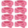 Picture of Ondder Spa Headbands Set for Women - 8 Pcs Terry Cloth Fuzzy Headbands for Skincare, Makeup Application, Face Washing and Hair Care