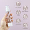 Picture of LONGWAY 1.7 Oz 50ml Clear Airless Cosmetic Cream Pump Bottle Travel Size Dispenser Refillable Containers/Foundation Travel Pump Bottle for Shampoo (Pack of 6)
