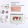 Picture of kdxpbpz Volleyball Inspirational Gifts for Women Volleyball Stuff Gifts for Volleyball Players Teams, Birthday Gifts for Women Her Best Friend BFF Bestie Makeup Bag - Peace Love Volleyball