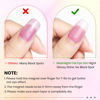 Picture of SUPWEE Cat Eye Gel Nail Polish - 12 Colors Silk Cateye Nail Polish Gel with Magnetic Stick Ceramic Moonlight Magnetic Gel Polish High Glossy Shine Effect Nail Art Manicure Home DIY for Women Girl