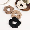 Picture of Hair Scrunchies for Women - Hair Ties No Damage Both for Thick Hair or Thin Hair Curl Hair No Crease Gray Scrunchies Ponytail Holder No Hurt Your Hair