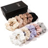 Picture of Hair Ties Scrunchies for Women's, for Girls Big Scrunchies Both for Thick Hair or Thin Hair Curl Hair No Crease Ponytail Holder No Hurt Your Hair