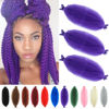 Picture of Springy Afro Twist Hair 12 Inch 3 Packs Purple Color Pre Fluffed Marley Twist Braiding Hair for Black Women(12 inch, Purple)