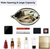 Picture of Narwey Small Makeup Bag for Purse Small Cosmetic Bag Women PU Leather Travel Makeup Pouch Zipper Pouch (Black)