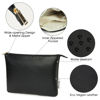 Picture of Narwey Small Makeup Bag for Purse Small Cosmetic Bag Women PU Leather Travel Makeup Pouch Zipper Pouch (Black)