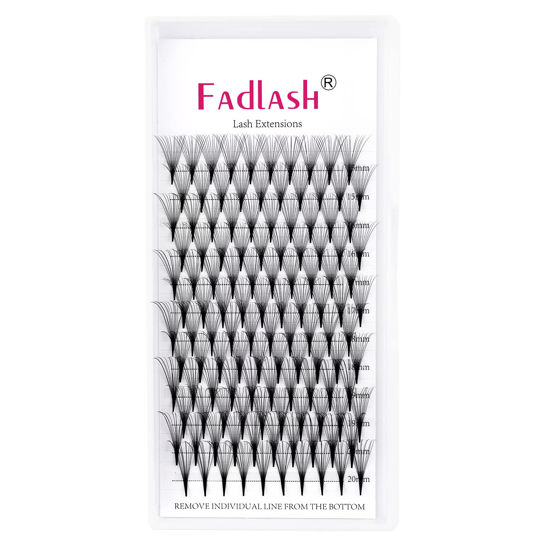 Picture of Premade Lash Fans 3D to 20D Pointy Base Volume Lash Extensions Premade Fans Eyelash Extensions Pro Point Premade Lash Extensions Fans 0.05 0.07 0.10 C CC D DD Curl Available (14D-0.07C, 15-20mm)