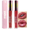 Picture of eevpct 2Pcs Mauve Red & Wine Red Matte to Glitter Liquid Lipstick Set Kit for Women Long Lasting Glossy Metallic Shimmer Sparkle Lipstick Lip Gloss 2+6