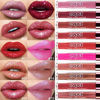Picture of eevpct 2Pcs Mauve Red & Wine Red Matte to Glitter Liquid Lipstick Set Kit for Women Long Lasting Glossy Metallic Shimmer Sparkle Lipstick Lip Gloss 2+6