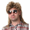 Picture of Kaneles Mullet Wigs for Men 80s Costumes Fancy Party Accessory Cosplay Wig (Light Brown)