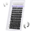 Picture of Fluffy Lash Clusters with Bottom Lash Cluster 10-18mm Thick Cluster Eyelash Extensions 119Pcs Wispy Individual Lashes with Lower Eyelash Clusters by Yaiseiko