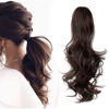 Picture of Mitrygreen Claw Clip Ponytail Extension 18" Clip in Wavy Ponytail Hair Extensions Long Pony Tails for Women Extensions Medium Brown Wave Hairpiece