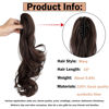 Picture of Mitrygreen Claw Clip Ponytail Extension 18" Clip in Wavy Ponytail Hair Extensions Long Pony Tails for Women Extensions Medium Brown Wave Hairpiece