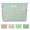Picture of STARDW Flower Cosmetic Bags Makeup Bags for Women and Girls,Travel Makeup Bag Large Capacity Canvas Makeup Bag,Makeup Organizer Bag Zipper Pouch (Purple Flora)