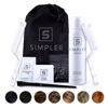 Picture of Simpler Hair Color Natural Black Mustache and Beard Upgraded Brush Kit with 3 Brushes Included for Precision Application - Gentler, Ammonia Free Beard Dye for Men w/Aloe Vera, Avocado Oil & More.