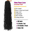 Picture of 30 Inch Soft Locs Crochet Hair Pre Looped Faux Locs Crochet Braids Curly Wavy Goddess Locs Dreadlocs Synthetic Hair For Black Women(30 Inch (Pack of 6), 1B)