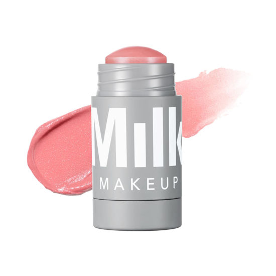 Picture of Milk Makeup Lip + Cheek, Dash (Light Pink) - 0.21 fl oz - Cream Blush & Lip Color - Buildable & Blendable - 1,000+ Swipes Per Stick - Non-Comedogenic - Vegan, Cruelty Free