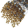 Picture of qiipii 620PCS 6mm Brown Resin Crystal Rhinestones for Crafting Amber Brown Flatback Stones Bulk SS30 Non-Hotfix Diamonds Crystals Gems Charms Supplies for Nails Face Eyes Makeup Tumblers DIY Crafts