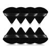 Picture of 8Pcs of Triangular Powder Puff Makeup Sponges, Made of Super-soft Velvet, Designed for Contouring, Eye, and Corner, Beauty Blender Foundation Mixing Container.(Black)