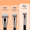 Picture of TEOYALL Under-Eye Concealer Brush, Small Flat Angled Synthetic Bristles Flawless Coverage Multitask Brush with Liquid Cream Powder