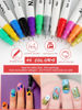 Picture of 12 Color 3D Nail Art Pens Set, Kalolary Nail Polish Pens Nail Point Graffiti Dotting Pen Drawing Painting Liner Brush for DIY Nail Art Beauty Adorn Manicure Tools（G)