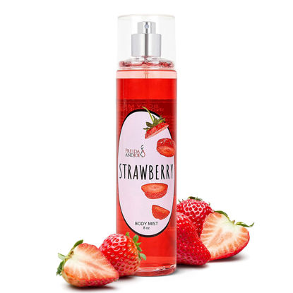 Picture of Luxurious Scented Strawberry Fragrance Body Mist A Sophisticated 8 oz Gift Stocking Stuffer Exquisitely Crafted for Women's Sublime Fragrance