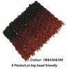 Picture of Eliza Wavy Gypsy Locs Ombre Crochet Hair 18" 8Packs/Lot Goddess Locs 100% Kanekalon Fiber Faux Locs African Roots Dreadlocs Synthetic Braiding Hair Extensions for Black Women(18",OM3T530350)