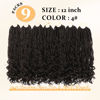 Picture of Yewell 9 Packs Goddess Box Braids Crochet Hair Boho Crochet Box Braids With Curly Ends Crochet Hair For Black Women,12 Inch Pre Looped Bohemian Crochet Box Braids Hair (12Inch 9Packs,4)