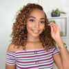 Picture of Yewell Goddess Box Braids Crochet Hair 10 Inch Boho Crochet Box Braids With Curly Ends,9 Packs Bohomian Box Braids Crochet Hair For Black Women Pre Looped Box Braids Crochet Hair (10Inch,30#)