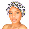 Picture of GRACE & COMPANY Luxury Shower Cap For Women - 100% Waterproof, Reusable, Washable & Breathable Shower Caps - Lucie
