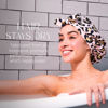 Picture of GRACE & COMPANY Luxury Shower Cap For Women - 100% Waterproof, Reusable, Washable & Breathable Shower Caps - Lucie