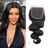 Picture of Selina Lace Closure 10 Inch Brazilian Body Wave Closure Free Part Lace Closure 4X4 Unprocessed Human Hair Natural Black Color Virgin Human Hair (10’’Body, Free part)