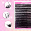 Picture of FADLASH DIY Lash Extension Kit Individual Lashes Cluster D Curl Eyelash Extension Kit D Curl Lash Clusters Lash Applicator Tool for Self Application at Home(KIT 100D-D-12-18mm)