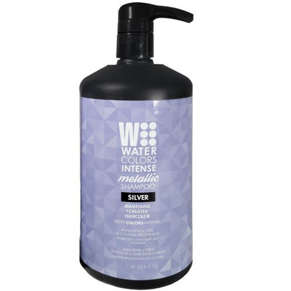 Picture of Watercolors Intense Metallic Color Depositing Sulfate & Paraben Free Shampoo, Maintains & Enhances Haircolor - Silver 33.8 oz