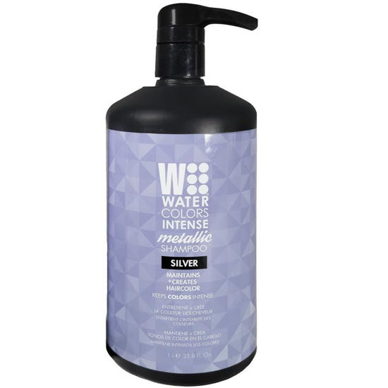Picture of Watercolors Intense Metallic Color Depositing Sulfate & Paraben Free Shampoo, Maintains & Enhances Haircolor - Silver 33.8 oz