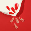 Picture of Almond Valentine’s Day Press on Nails Red Small Heart Fake Nails, LPOODDNU Red Hearts Glue on Nails Medium Valentine’s Day Artificial Nails Cute Heart Stick on Nails for Women Manicure DIY, 24Pcs
