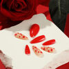 Picture of Almond Valentine’s Day Press on Nails Red Small Heart Fake Nails, LPOODDNU Red Hearts Glue on Nails Medium Valentine’s Day Artificial Nails Cute Heart Stick on Nails for Women Manicure DIY, 24Pcs
