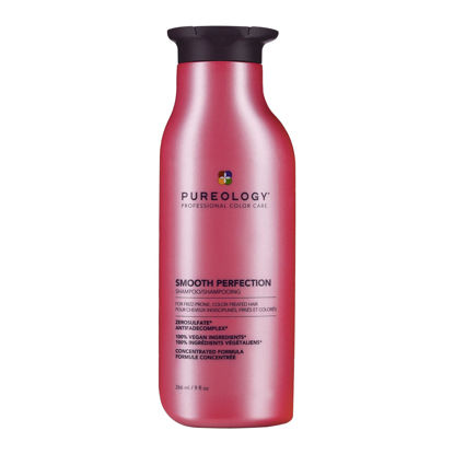 Picture of Pureology Smooth Perfection Shampoo | For Frizzy, Color-Treated Hair | Smooths Hair & Controls Frizz | Sulfate-Free | Vegan | Updated Packaging | 9 Fl. Oz. |