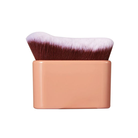 Picture of COSHINE Big Self Tanning Blend Brush, Professional Self Tanner, Kabuki, Powder, Foundation, Blusher, Shadow, Bronzer, Face and Body Brush (BROWN)