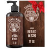Picture of Viking Revolution Beard Wash Shampoo w/Argan & Jojoba Oils - Softens & Strengthens - Sandalwood Scent - Beard Shampoo w/Beard Oil (17 oz Shampoo)