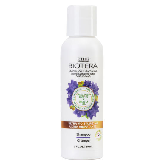 Picture of Biotera Ultra Moisturizing Shampoo | Travel Size | Hydrates Dry, Damaged, Coarse Hair | Microbiome Friendly | Vegan & Cruelty Free | Paraben & Sulfate Free | Color-Safe | 3 Fl Oz