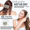Picture of Fiora Naturals Hair Detangler Brush for women - Anti Static Paddle Brush for long hair w/soft Bristles- Glide Through Tangles with Ease - Detangling Brush for Curly, Thick, Fine - Wet or Dry Hair
