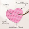 Picture of 400 PCS Embagol Eyelash Extension Glue Wipes Lint Free Nail Wipes Non-Woven Fabric Lash Glue Wipes Nail Polish Remover Wipes for Lash Extension Supplies (Pink)