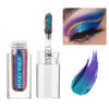 Picture of MAKI YIKA Glitter Eyeshadow Teal Liquid Multichrome Eyeshadows Long Lasting, Metallic Chameleon Eye Shadow Smudgeproof Holographic Eye Topper Glitters (#3 Dawn)