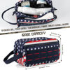 Picture of QT&QY Tactical Toiletry Bag For Men Hygiene Bag EDC Military Tool Molle Pouches Small Dopp Kit Mens Shaving Kit Travel shower Bags Star-Spangled